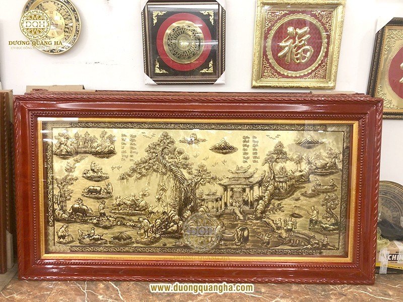 Tuyển chọn những mẫu tranh đồng quê đẹp nhất tại Đúc đồng Dương Quang Hà