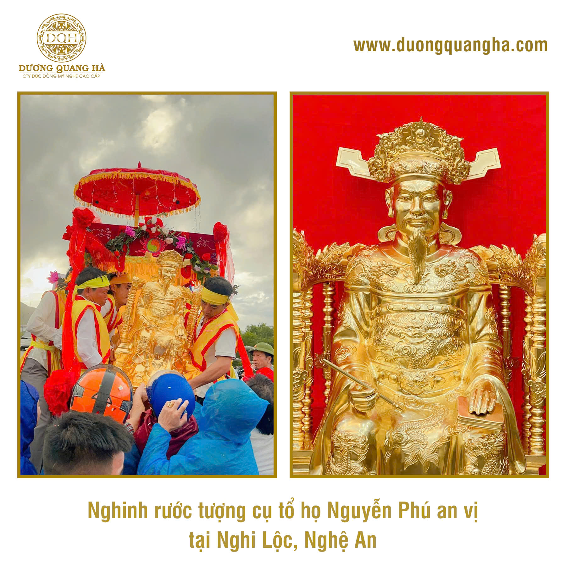 RƯỚC TƯỢNG CỤ TỔ HỌ NGUYỄN PHÚ AN VỊ TẠI NGHI LỘC, NGHỆ AN