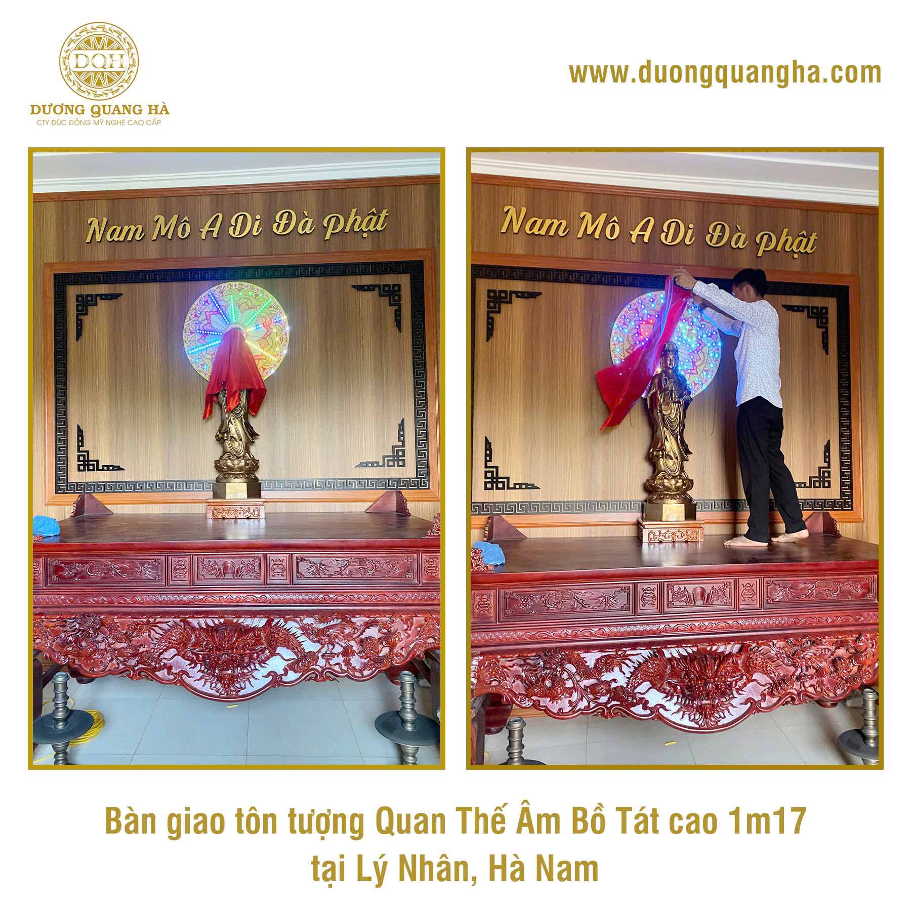BÀN GIAO TÔN TƯỢNG QUÁN THẾ ÂM BỒ TÁT TẠI LÝ NHÂN, HÀ NAM