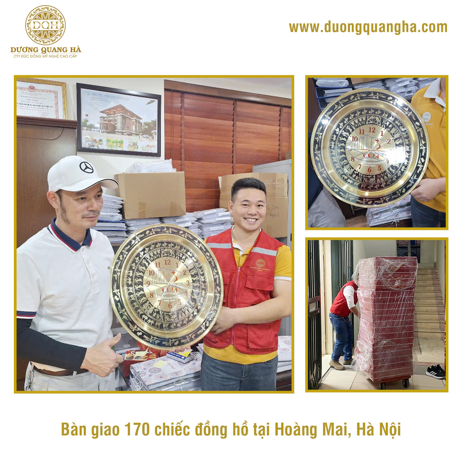 BÀN GIAO 170 ĐỒNG HỒ QUÀ TẶNG TẠI QUẬN HOÀNG MAI, HÀ NỘI