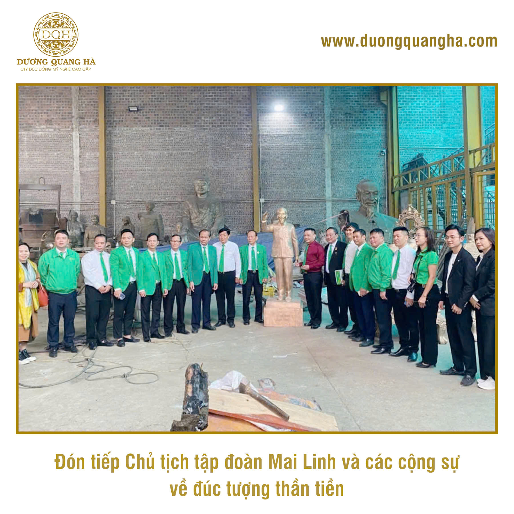 LỄ ĐÚC TƯỢNG THẦN TIÊN CHO TẬP ĐOÀN MAI LINH
