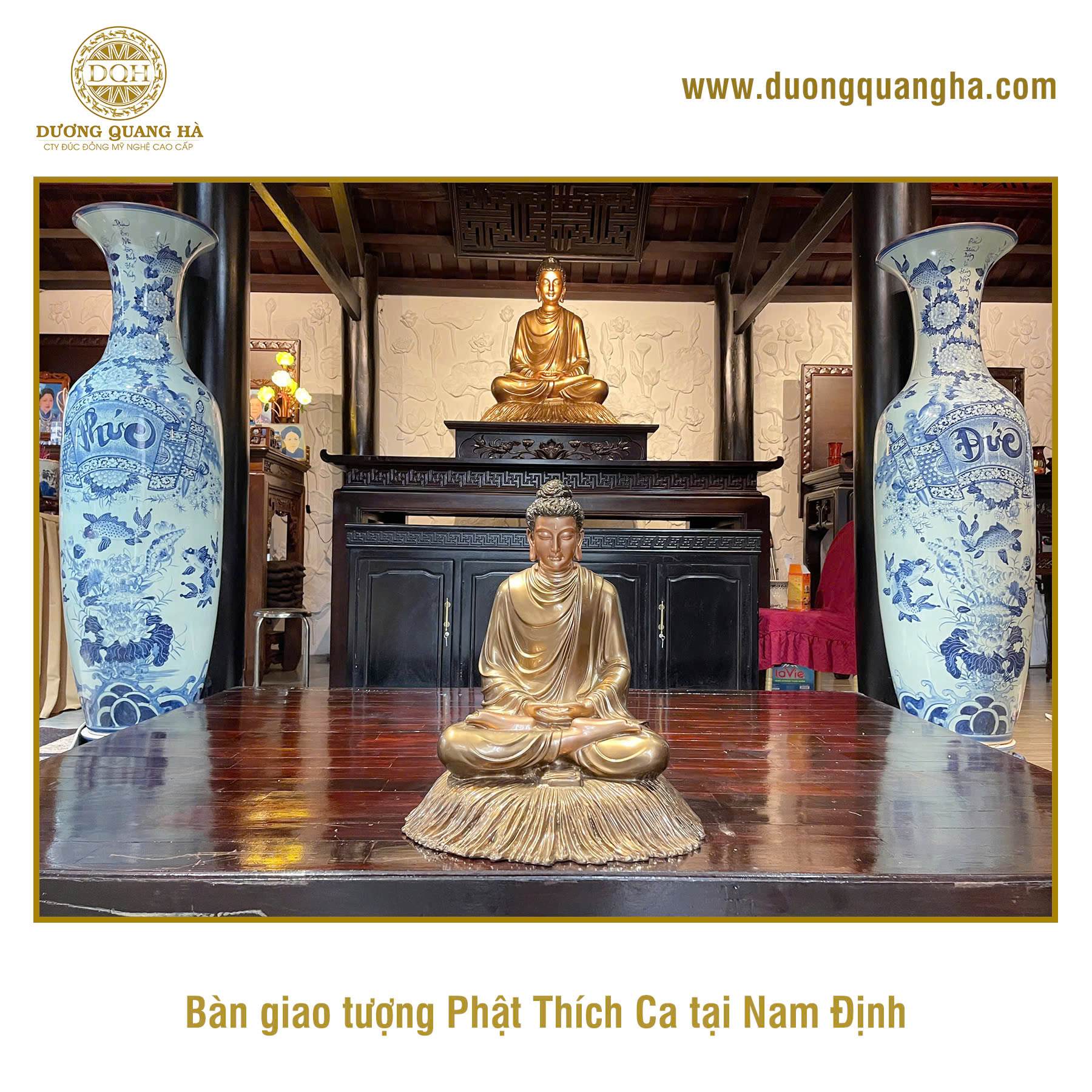 BÀN GIAO TƯỢNG PHẬT THÍCH CA CHO GIA ĐÌNH KHÁCH HÀNG TẠI NAM ĐỊNH