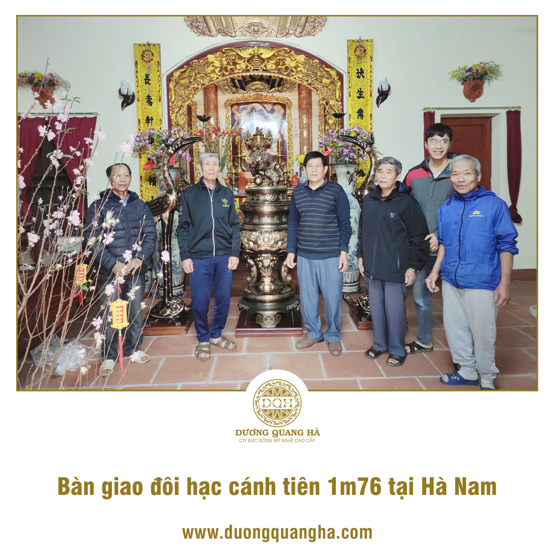 BÀN GIAO ĐÔI HẠC CÁNH TIÊN CHO KHÁCH HÀNG TẠI HÀ NAM