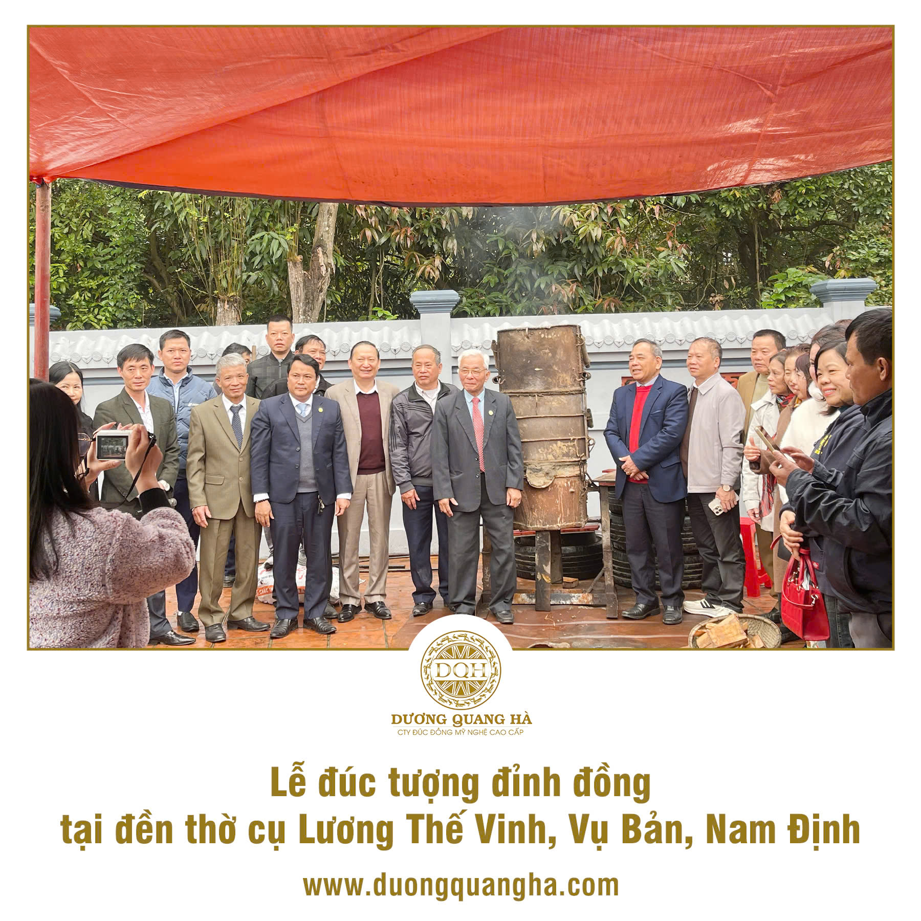 LỄ ĐÚC ĐỈNH VÀ GẶP MẶT ĐẠI DIỆN DÒNG HỌ LƯƠNG TẠI ĐỀN THỜ CỤ LƯƠNG THẾ VINH Ở VỤ BẢN, NAM ĐỊNH