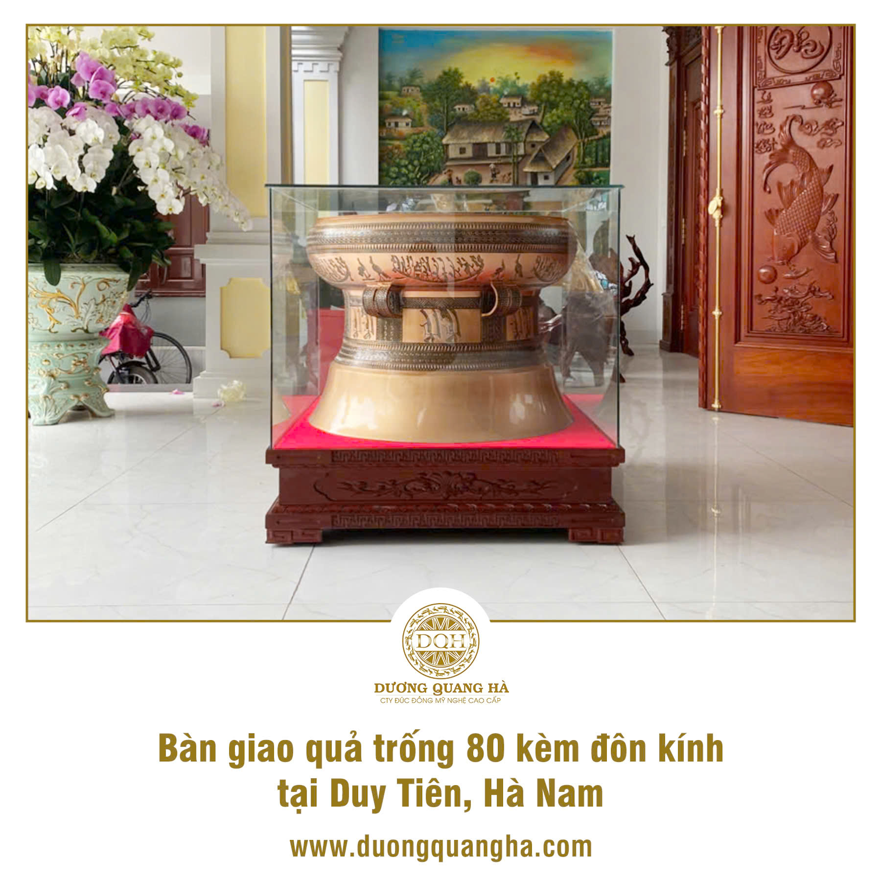 BÀN GIAO TRỐNG ĐỒNG KÈM ĐÔN TẠI DUY TIÊN, HÀ NAM