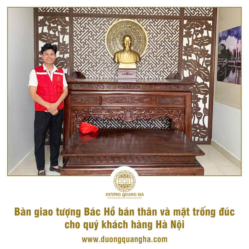 BÀN GIAO TƯỢNG BÁC HỒ VÀ MẶT TRỐNG ĐỒNG TẠI HÀ NỘI