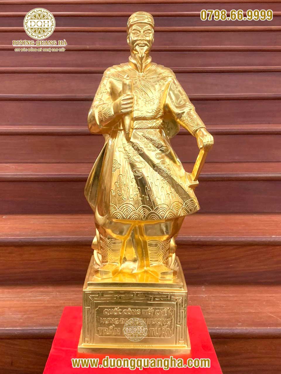 5 mẫu tượng đồng Hưng Đạo Vương đẹp 