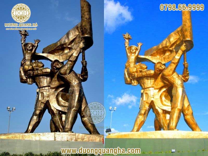 công trình tượng đài chiến thắng Điện Biên Phủ bằng đồng
