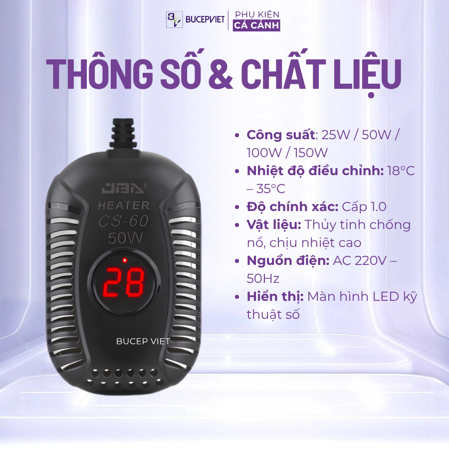 Thông số kỹ thuật CS60 - 1