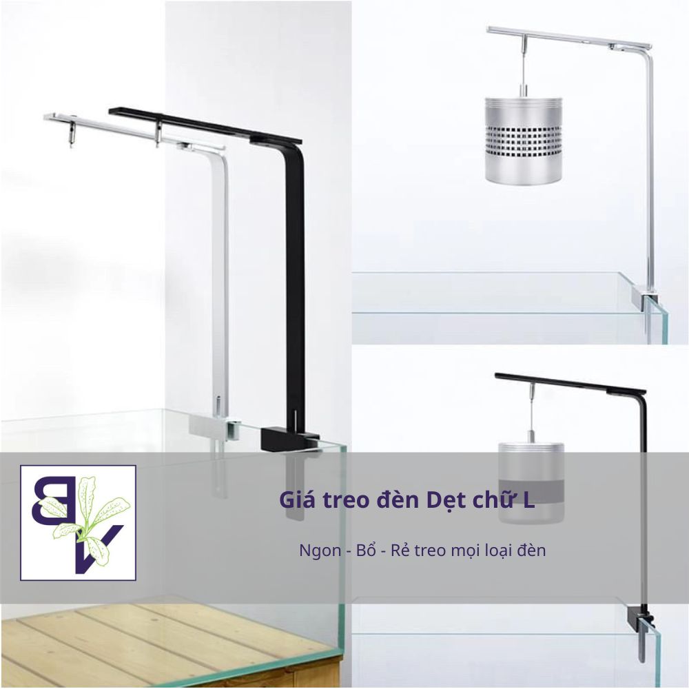 Giá treo đèn DẸT chữ L (ngon – bổ – rẻ – treo mọi loại đèn)