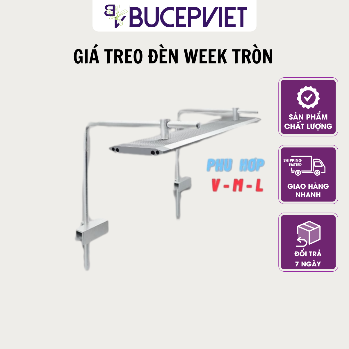  Giá treo đèn Week TRÒN – dùng cho V-series / M-series / L-series