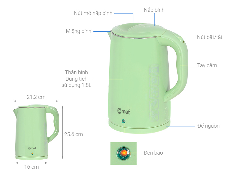 BÌNH ĐUN SIÊU TỐC CM8218