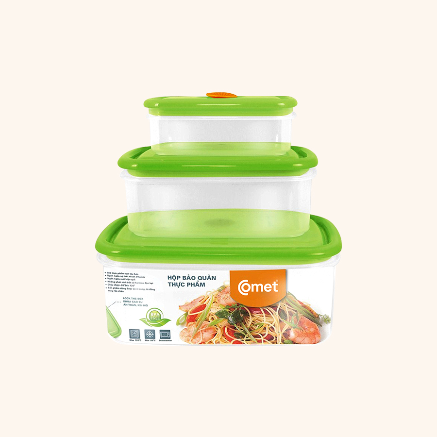Bộ 3 hộp thực phẩm CH1618