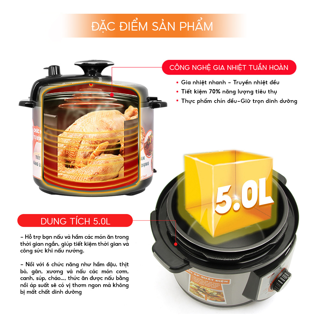 NỒI ÁP SUẤT ĐIỆN CM6150