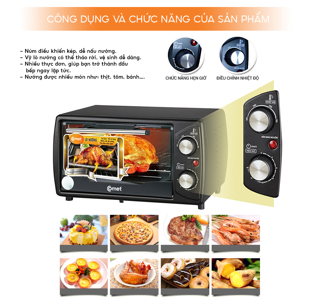 LÒ NƯỚNG VUÔNG CM6510