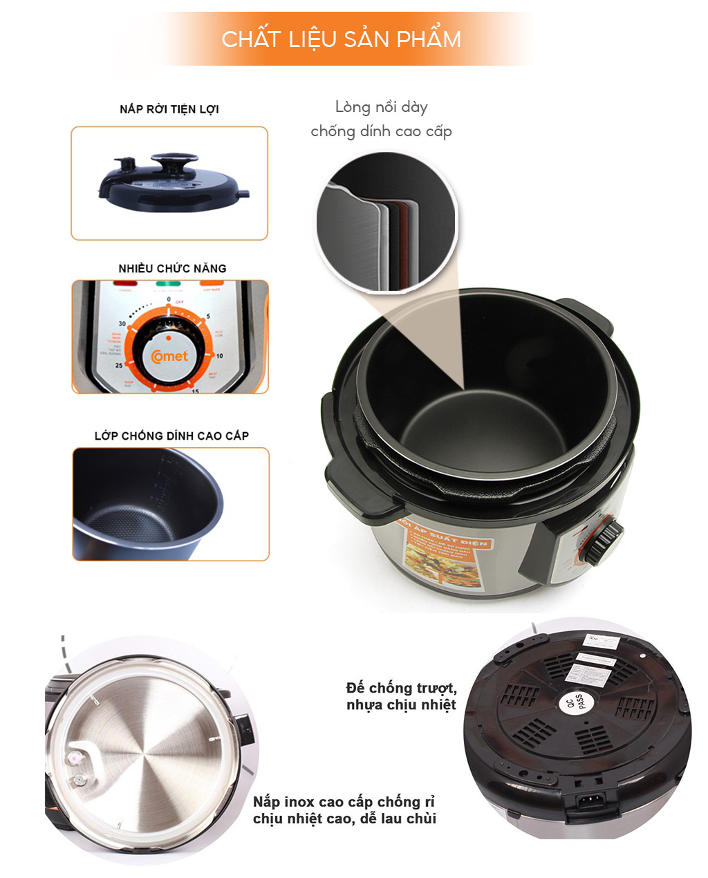 NỒI ÁP SUẤT ĐIỆN CM6151