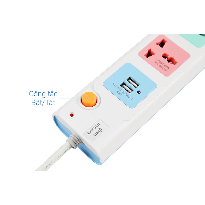 Ổ CẮM NỐI DÀI CES4433 DÂY 3 MÉT