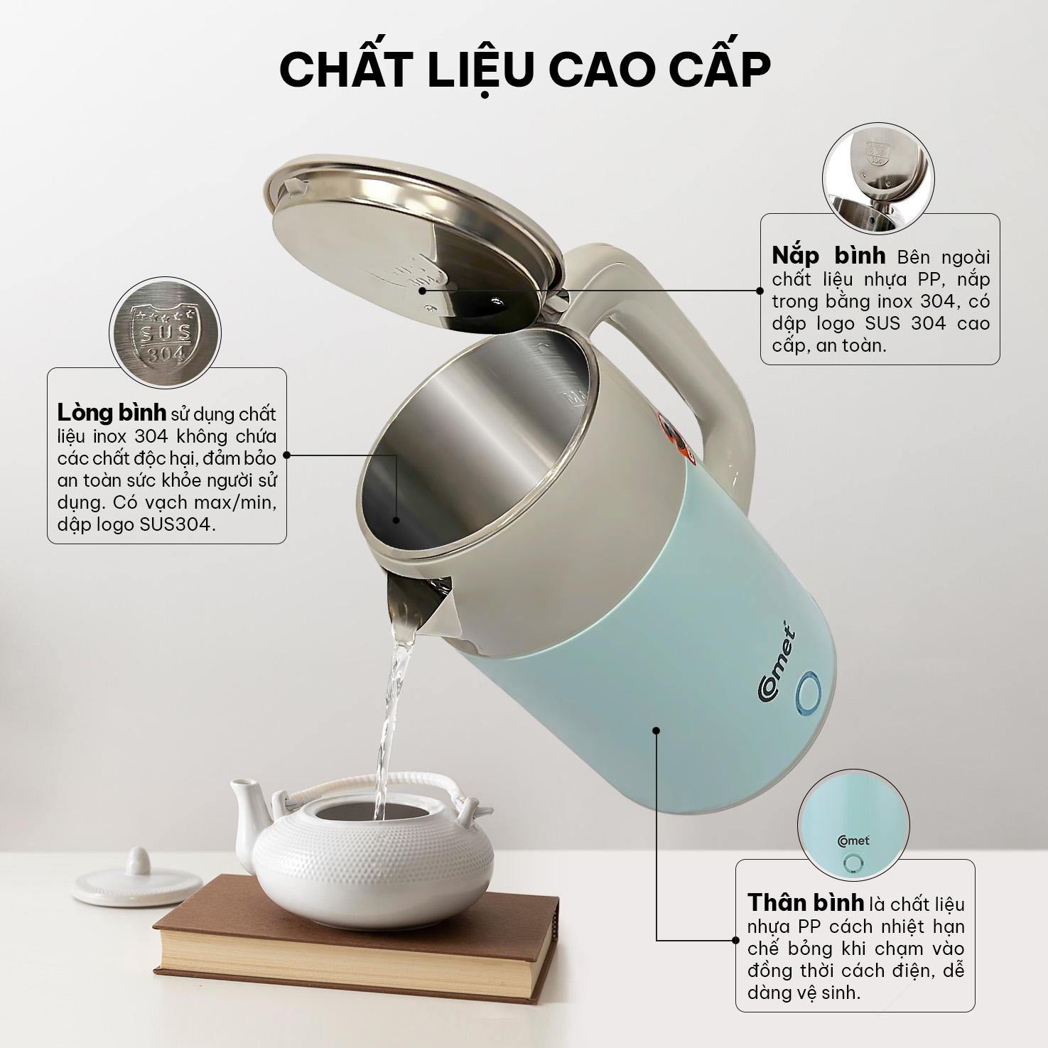 BÌNH ĐUN SIÊU TỐC CM8235