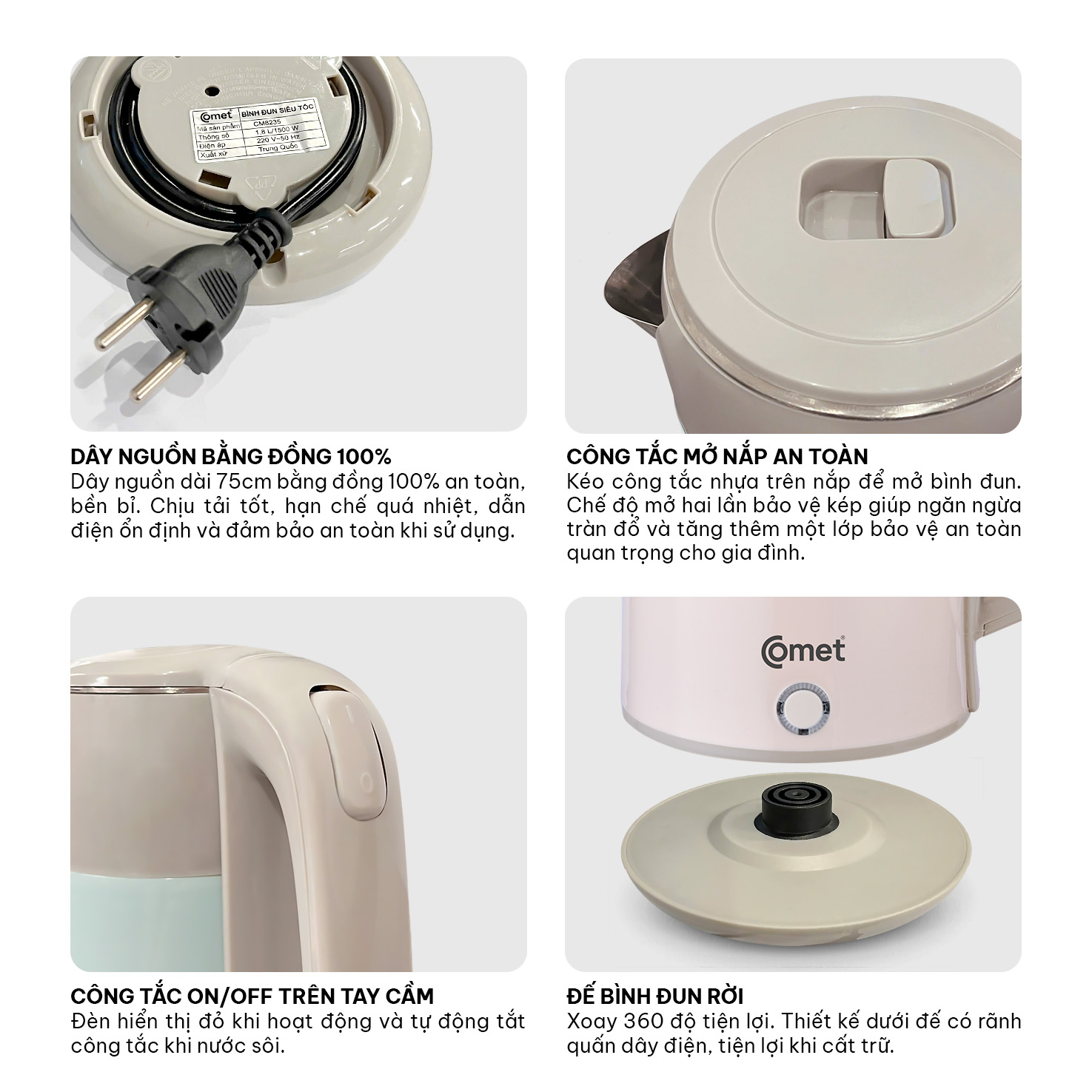 BÌNH ĐUN SIÊU TỐC CM8235