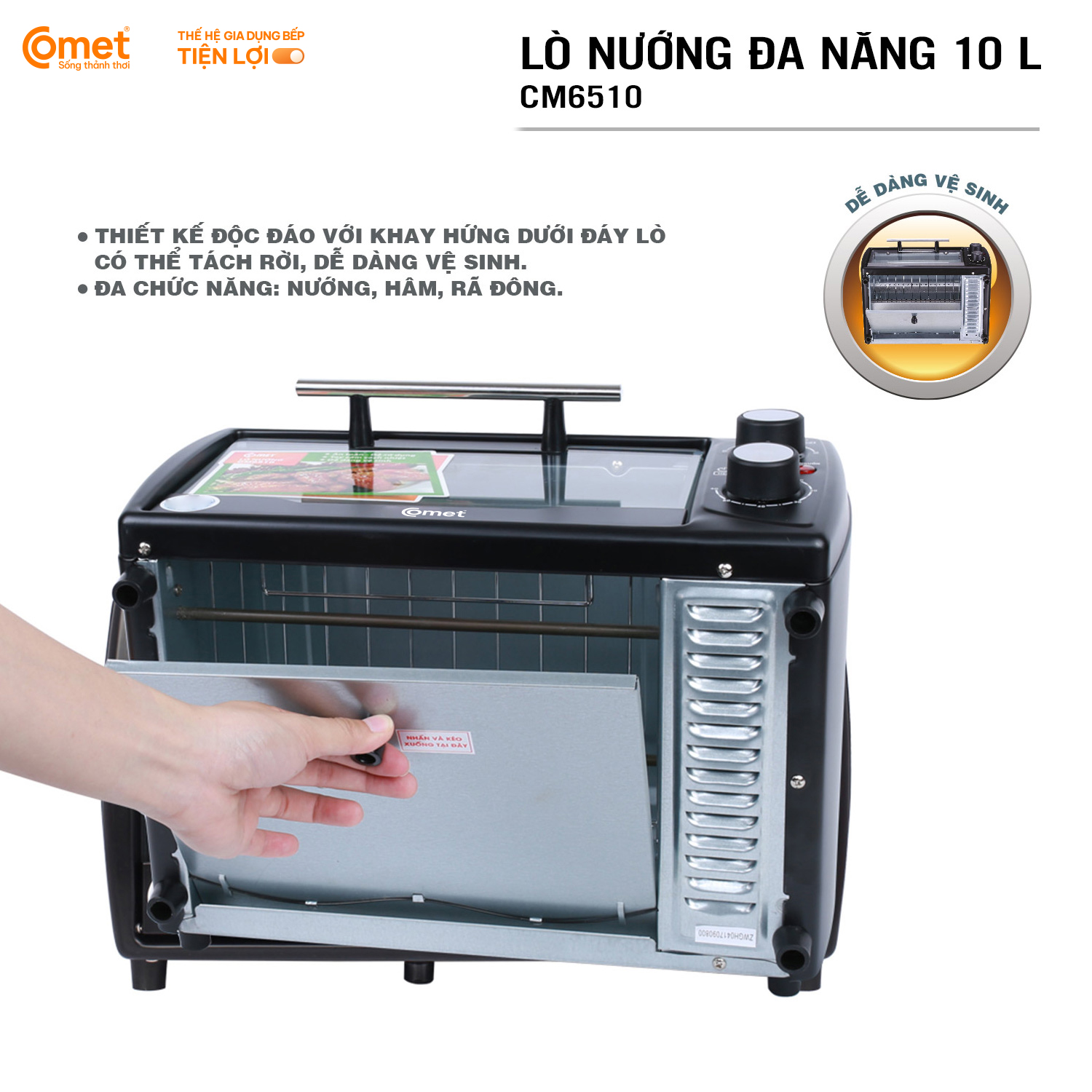 LÒ NƯỚNG VUÔNG CM6510