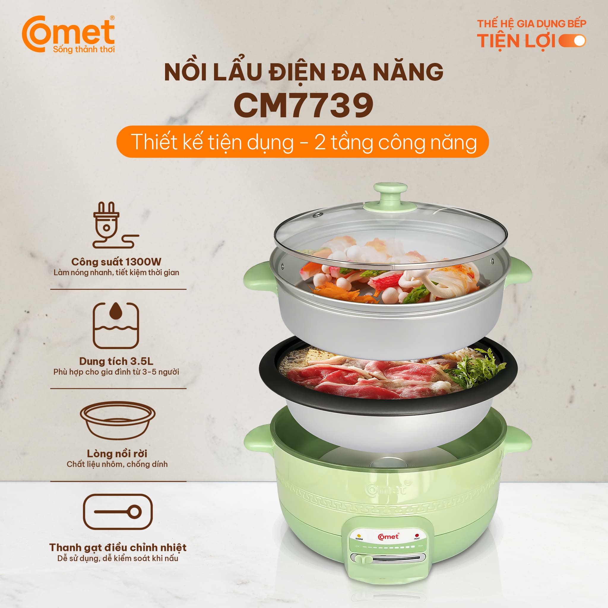 NỒI LẨU ĐIỆN CM7739