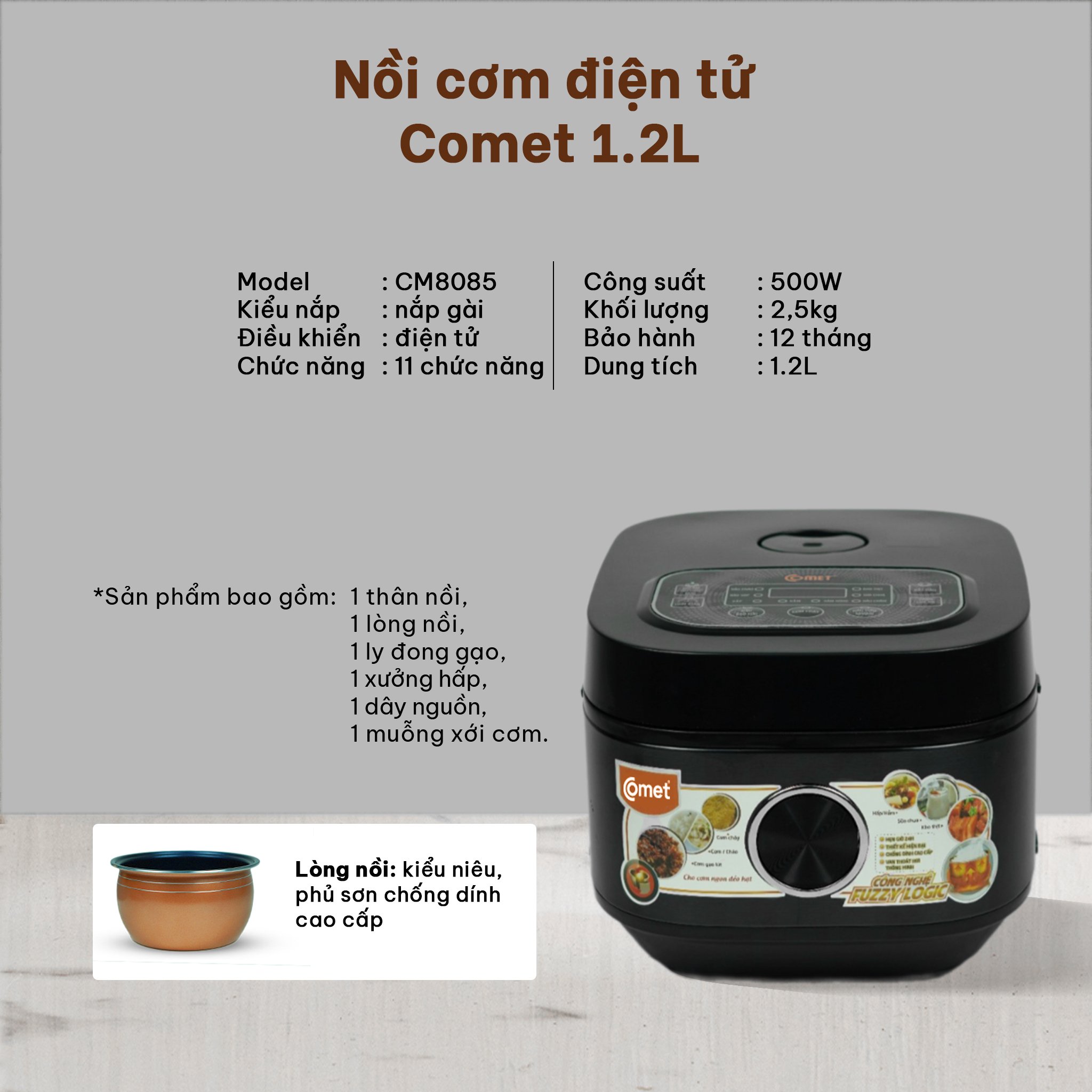 NỒI CƠM ĐIỆN TỬ CM8085