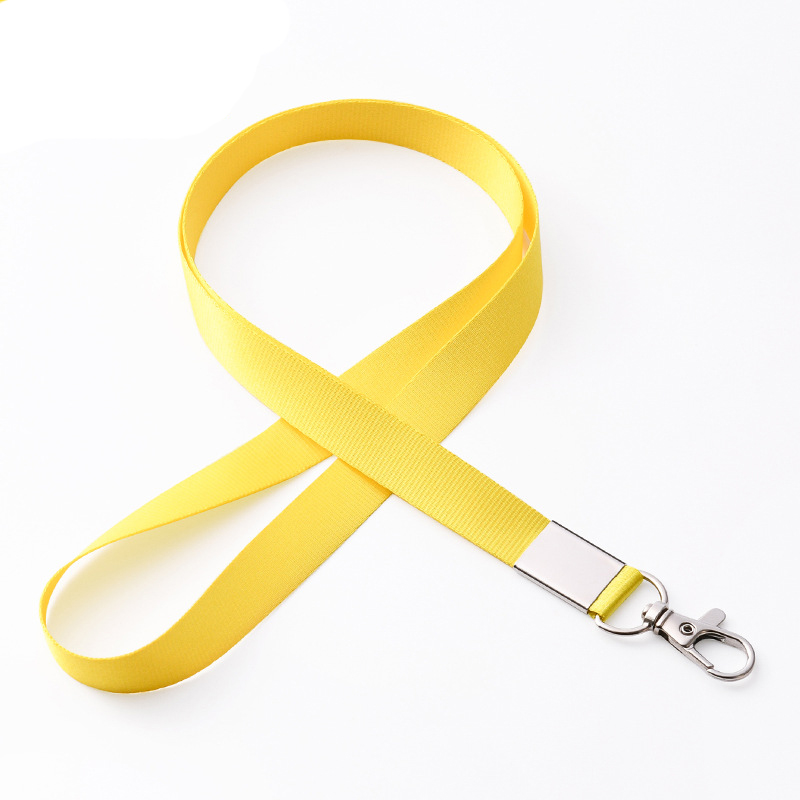 Dây Đeo Thẻ Lụa rộng 1.5cm Kèm Móc Khóa Tiện Lợi (Không Bao Gồm Bảng Tên)
