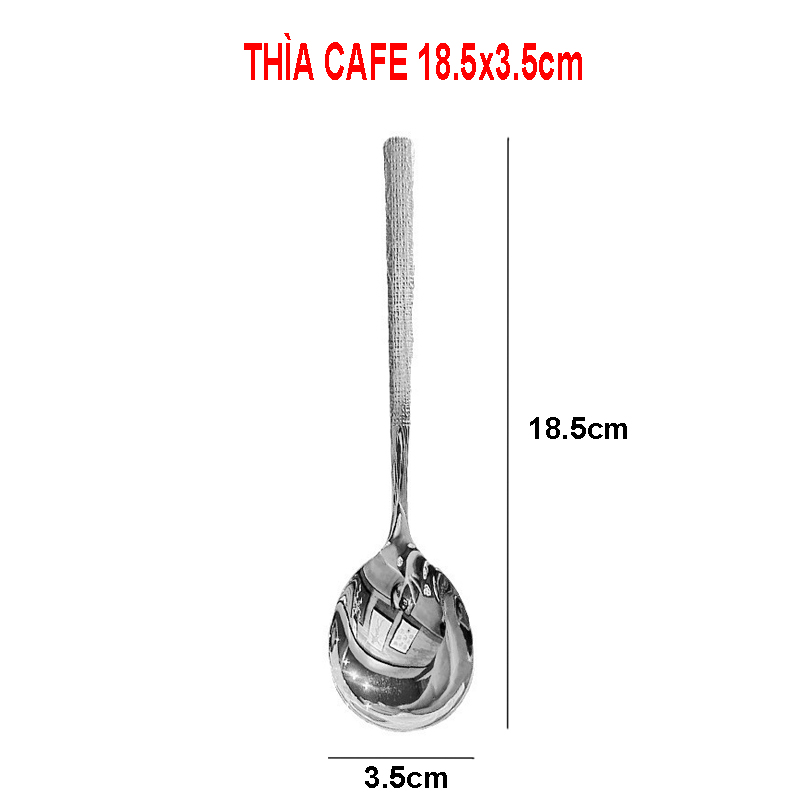 Thìa cafe hoa văn kiểu Hàn Quốc dùng trong gia đình tinh tế, đẹp mắt