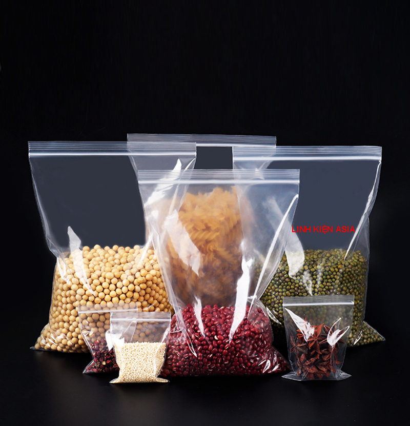 Combo 100 túi zip dày 8 zem, túi opp dẻo dai trong suốt