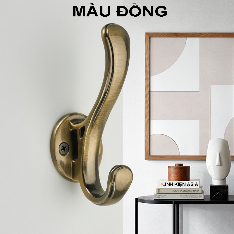 Móc CỔ ĐIỂN thiết kế sang trọng dùng treo quần áo, nón khăn sơn mạ điện bền bỉ