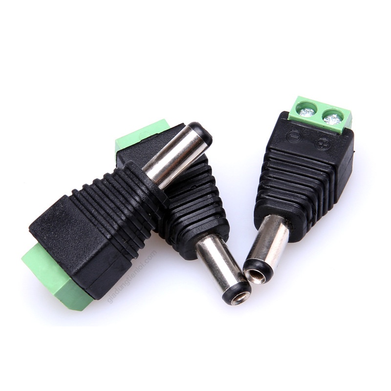 Giắc cắm nguồn DC không hàn DC48TF nối dây bằng tua vít