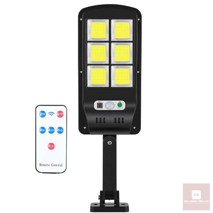 Đèn led năng lượng mặt trời 120COB - 72COB - 3 chế độ sáng - cảm biến chuyển động