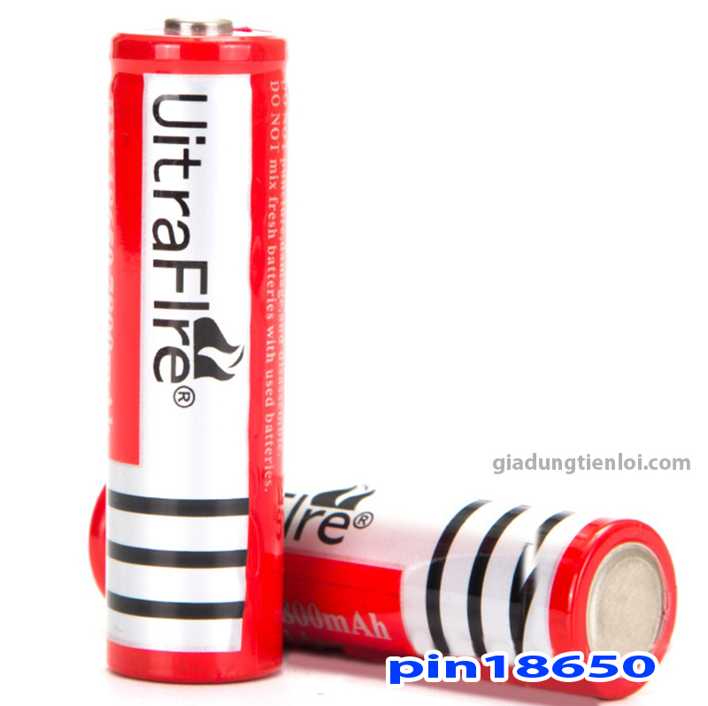 Pin sạc UltraFire 18650mAh-4800mAh - Combo 10 viên