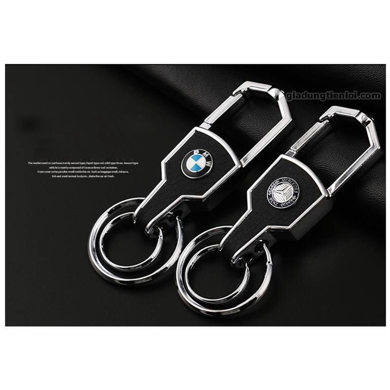 Móc treo chìa khóa có logo thương hiệu ôtô, xe hơi, xe máy cao cấp, không gỉ