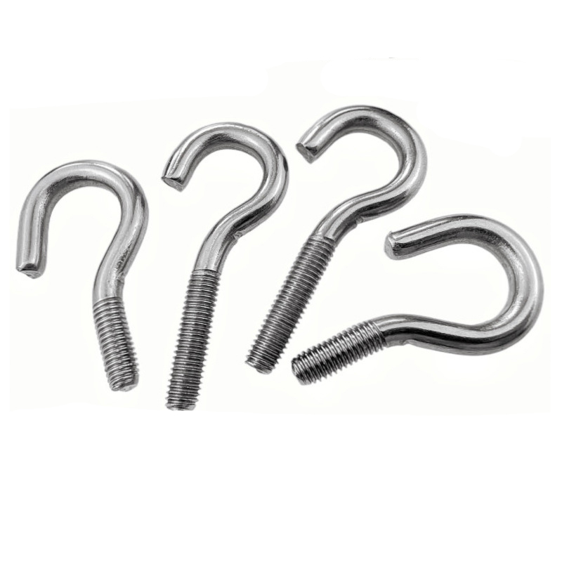 Vít móc dấu chấm hỏi mạ kẽm sáng bóng, vít treo đồ tiện dụng chắc chắn