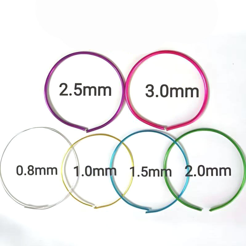 Cuộn 5 mét dây nhôm uốn làm mỹ thuật handmade màu sắc đa dạng