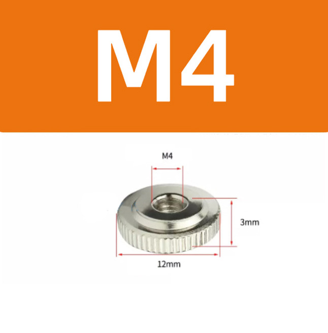 Đai ốc có RÃNH vặn tay GB807 chất liệu thép mạ kẽm