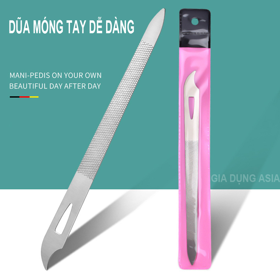 Dụng cụ làm móng, dũa móng tay bằng lưới thép vảy cá không gỉ hai mặt