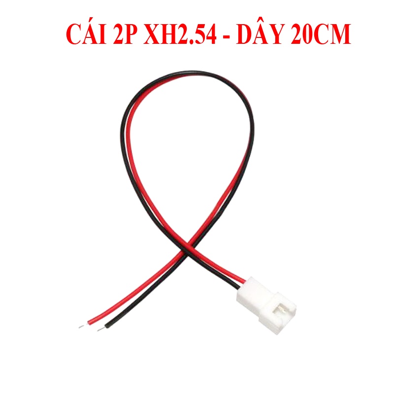 Cáp điện tử XH2.54 2P/3P/4P/6P/8P/10P/12P dài 20CM