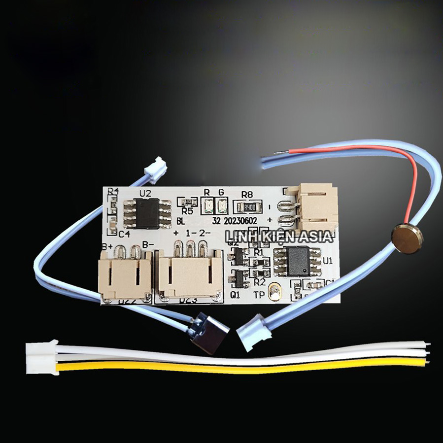 Mạch điều khiển cảm ứng dây đèn led 2 màu vàng + trắng (bán riêng)