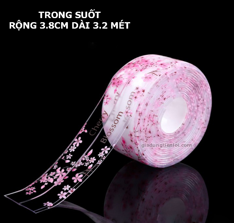 Băng keo PVC rộng 3.8CM chống thấm và chống nấm mốc nhà bếp