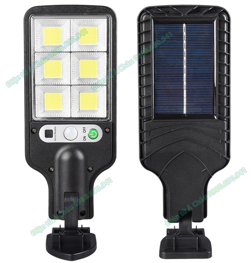 Đèn led năng lượng mặt trời 120COB - 72COB - 3 chế độ sáng - cảm biến chuyển động