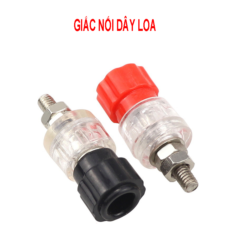 Cặp giắc đen + đỏ 910A kết nối tín hiệu âm thanh ra loa