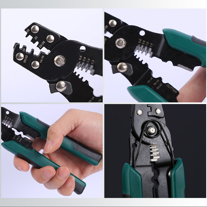 Kìm bấm cos và tuốt dây điện đa năng 22-28