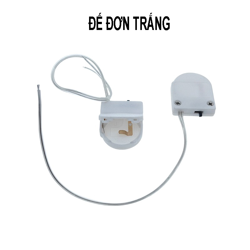 Đế nhựa gắn pin nút có công tắc CR2032 LIR2032 có dây và nắp đậy, hộp đựng pin cút áo