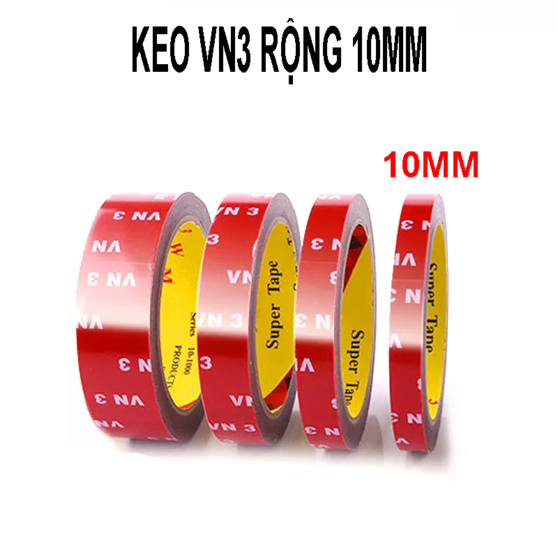 Băng Keo 2 Mặt Cường Lực Dài 3 Mét Màu Đỏ – Giải Pháp Dán Dính Chắc Cho Mọi Bề Mặt