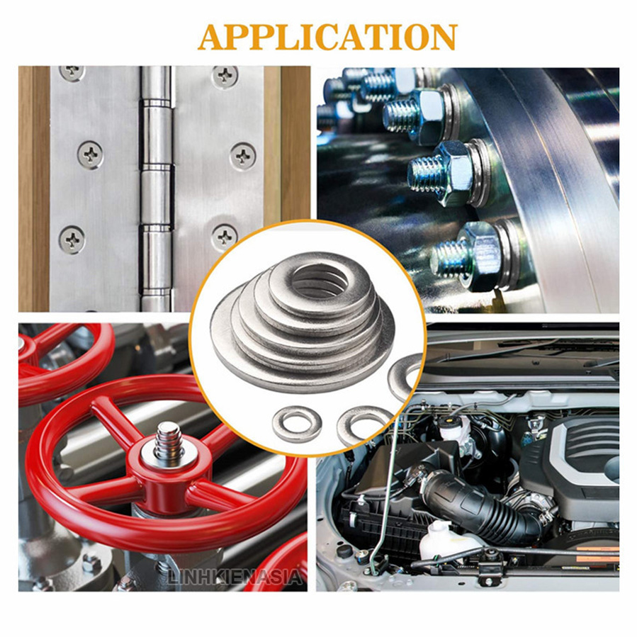 Hộp 360 long đền M2-M10 thép không gỉ inox 304