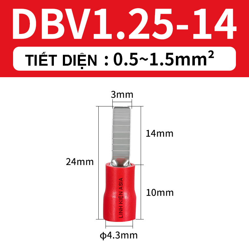 COMBO 10 Cos dẹp DBV gắn Aptomat (CB), cầu dao, đầu nối cách điện