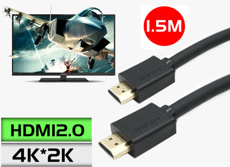 Cáp HDMI độ phân giải cao 2.0 (4K*2k) 1.4V (1080P 3D) dài 1.5m