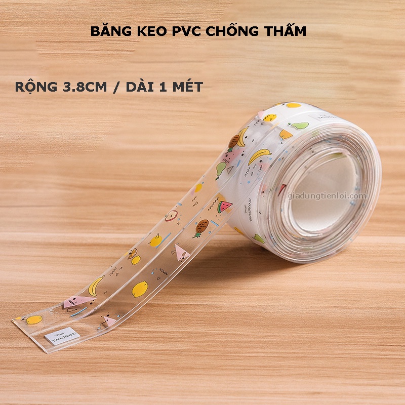 Băng keo PVC rộng 3.8CM chống thấm và chống nấm mốc nhà bếp